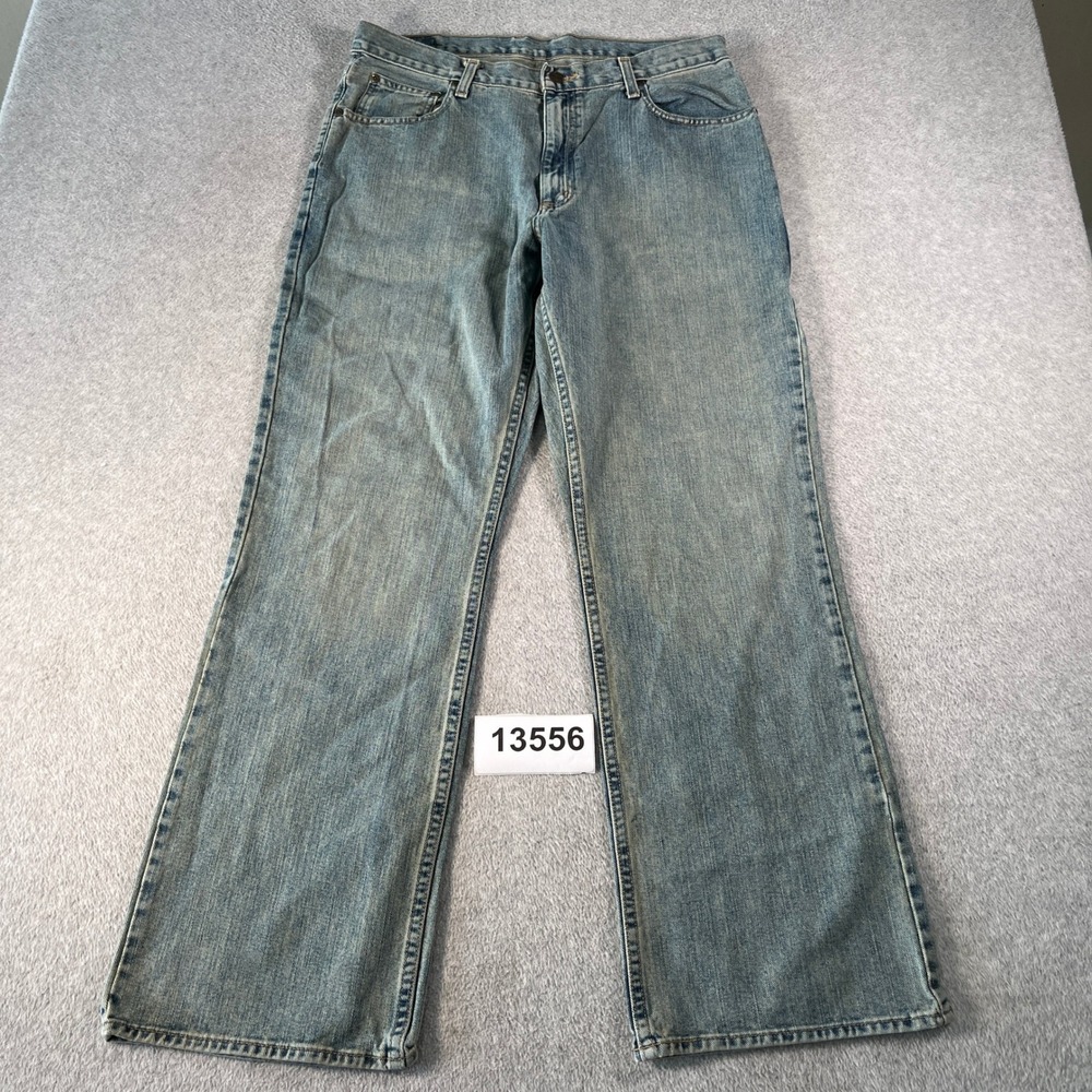 Arizona Jeans Men 36x32 Blue Bootcut Denim Pants Excellent 523-4139N
